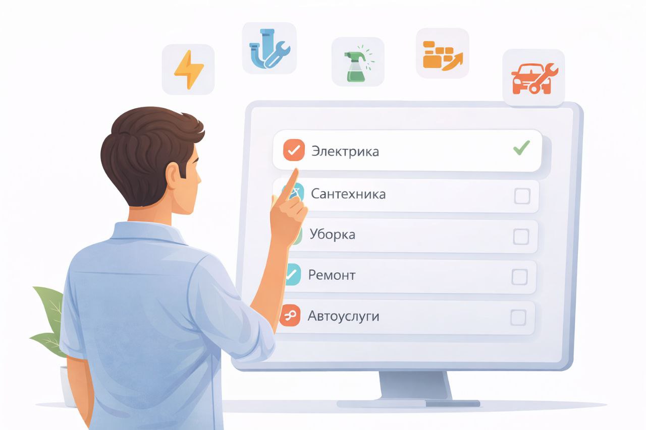 Вы выбираете услугу