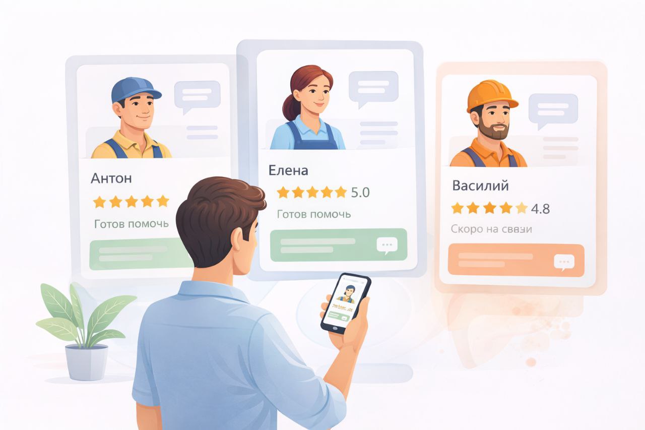 Мастера сами откликаются